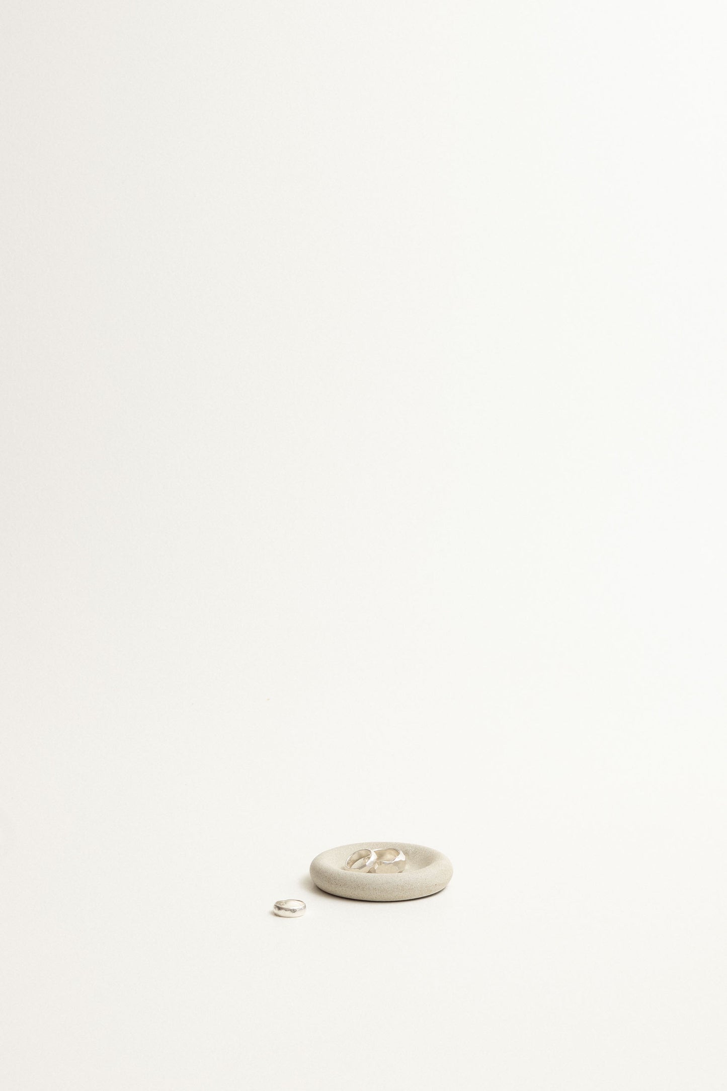 Curved mini bowl - Fog rustic