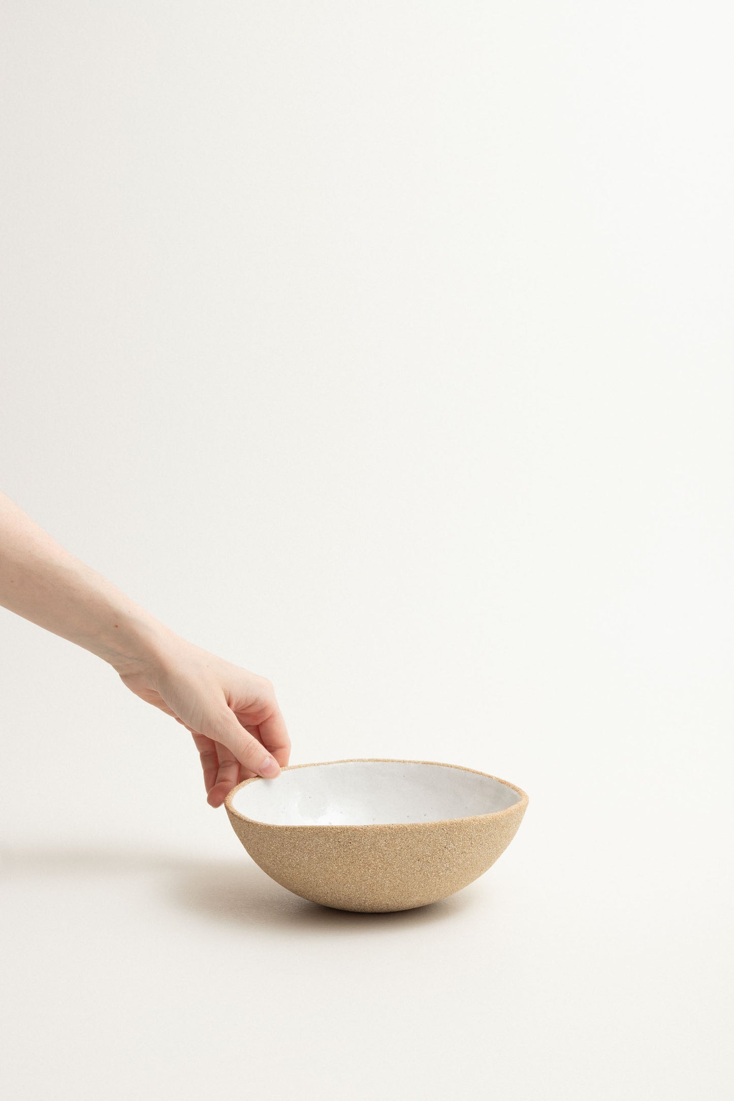 Serving bowl - Raw / white