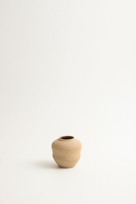 Wide curvy vase - Brown sugar