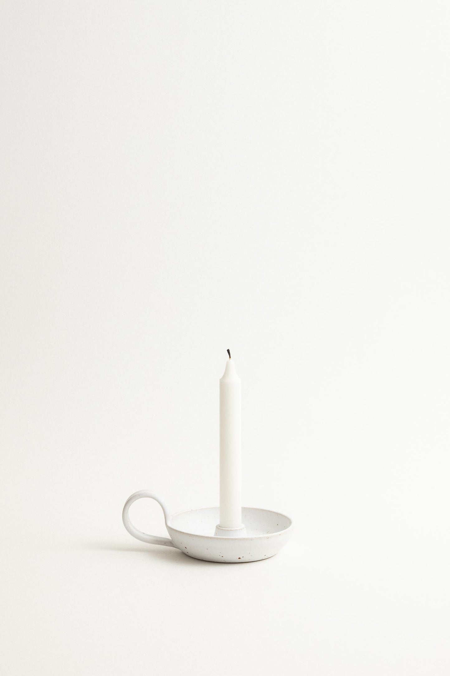 Candle holder - Matte white