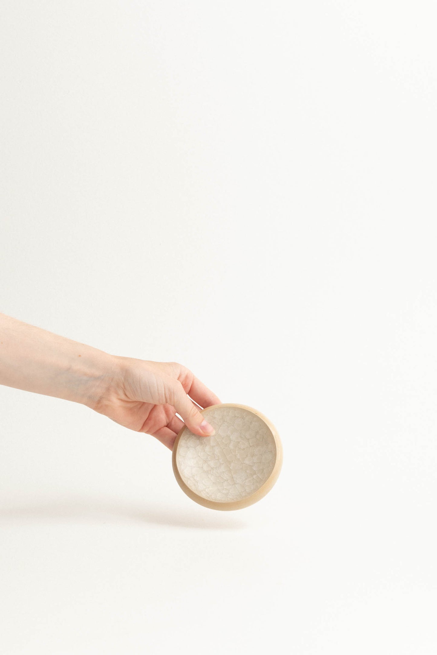 Snowflake crackle bowl - Light beige